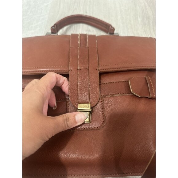 Kooba Satchel Crossbody Bag Womens Brown‎ Leather Top Handle Adjustable Strap - Picture 9 of 13